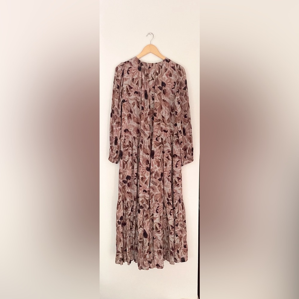aritzia Wilfred Barossa Maxi Dress Floral Long Sleeve Medium  Dress - Picture 8 of 12
